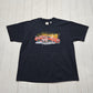 2000s 2009 Chase Authentics Black Tony Stewart Haas NASCAR Racing T-Shirt Size XXL