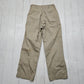 1950s 1951 US Military Cotton Khaki Chino Uniform Pants Made in USA Size 28x28.5