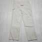 1990s Roebucks White Carpenter Painter Pants Work Pants Size 37x30