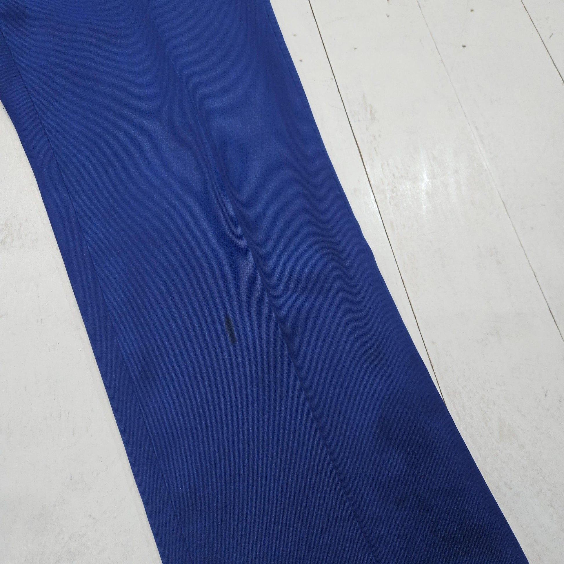 1970s Unitog Blue Permanent Press Work Pants Made in USA Size 33x30