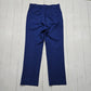 1970s Unitog Blue Permanent Press Work Pants Made in USA Size 33x30