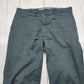 1970s Green Permanent Twill Work Pants Size 35x27