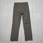 1980s Levi's 519 Light Grey Corduroy Pants Made in USA Size 30x29