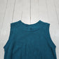 1990s Alps Teal Knit Sweater Vest Made in USA Size M