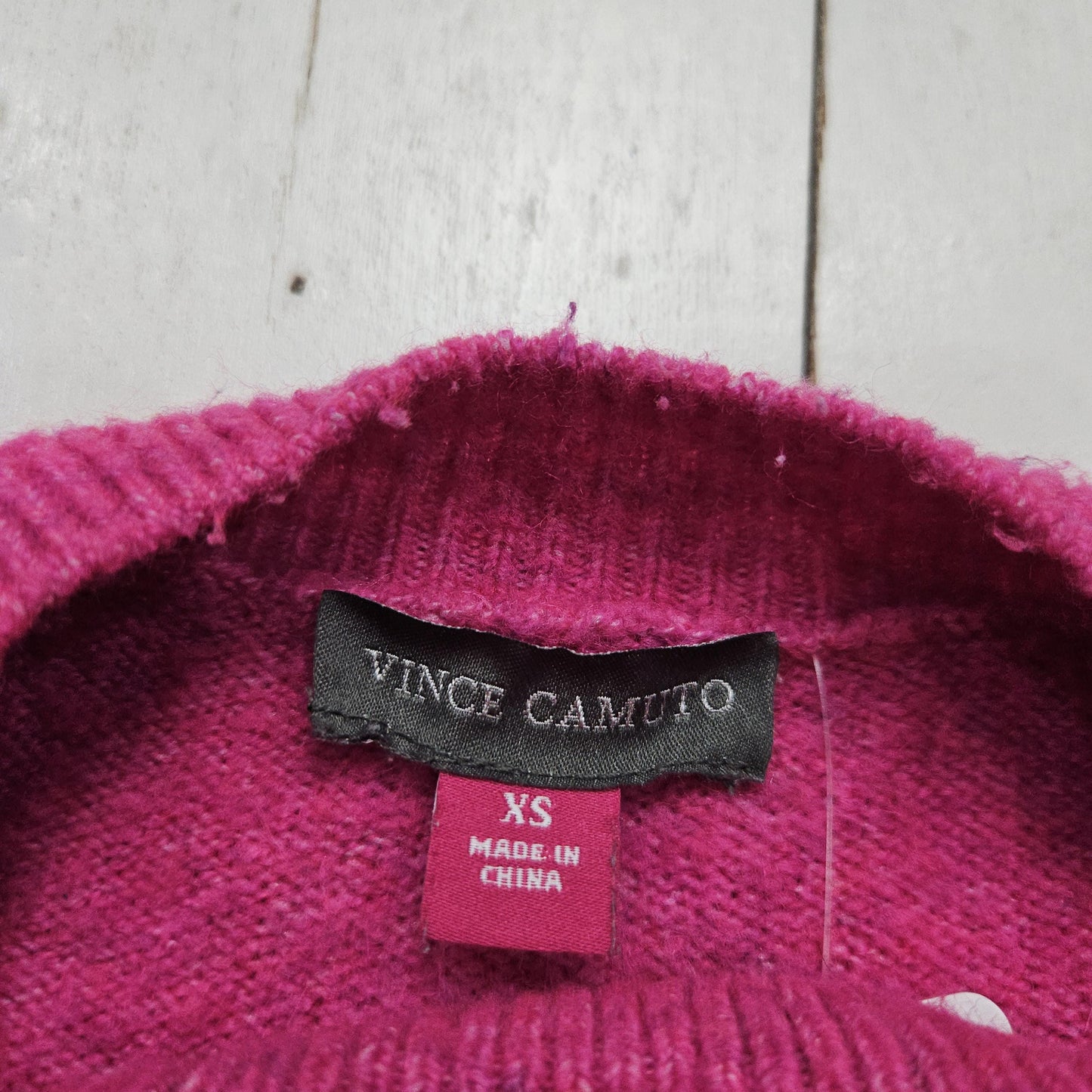 2000s/2010s Vince Camuto Pink Acrylic Polyester Blend Knit Sweater Size XS/S