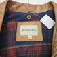 1990s St Johns Bay Brown Flannel Lined Leather Bomber Style Jacket Size L/XL