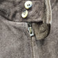 1980s Brown Suede Leather Bomber Style Jacket Size L