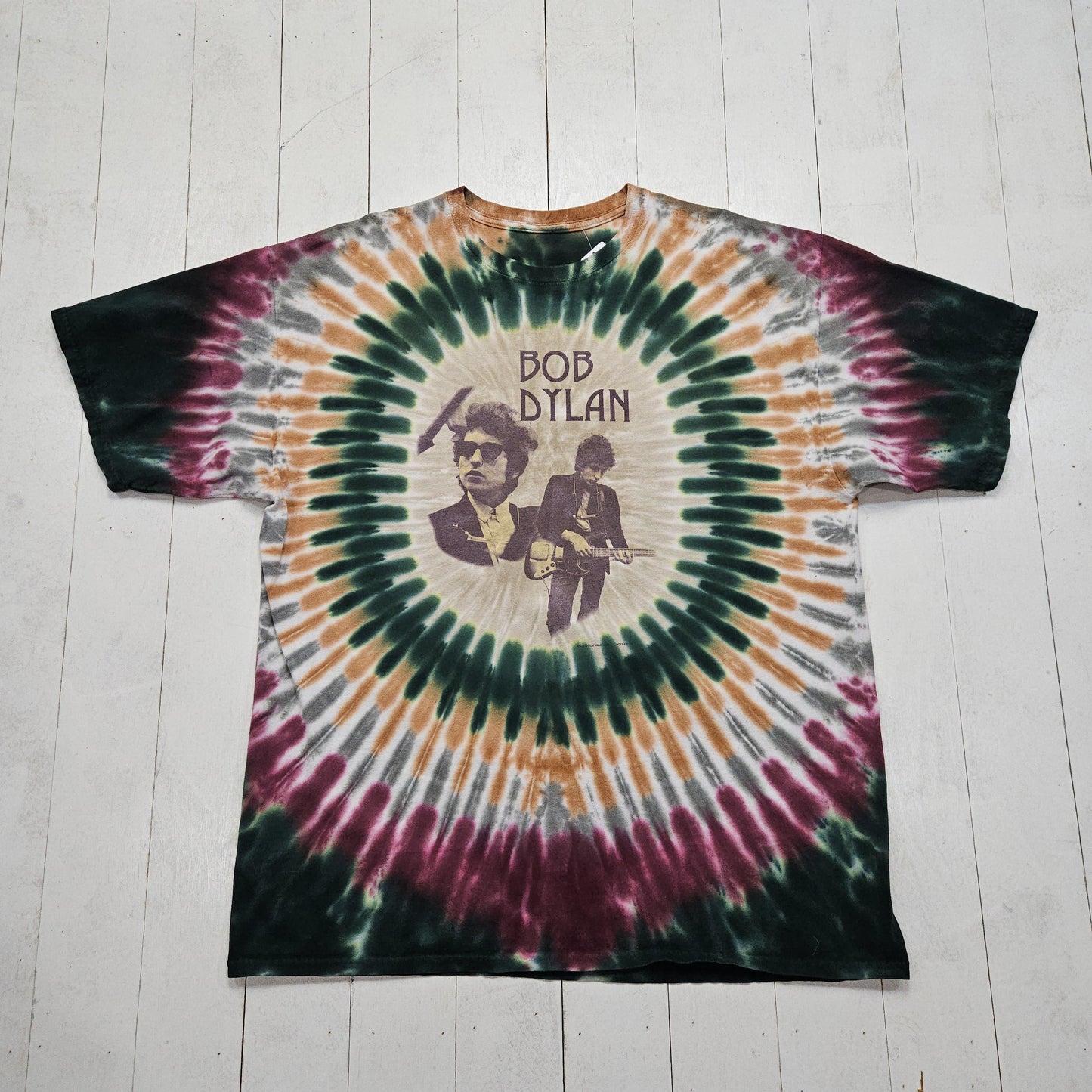 2000s 2003 Y2K Tie Dye Bob Dylan T-Shirt Size XXL