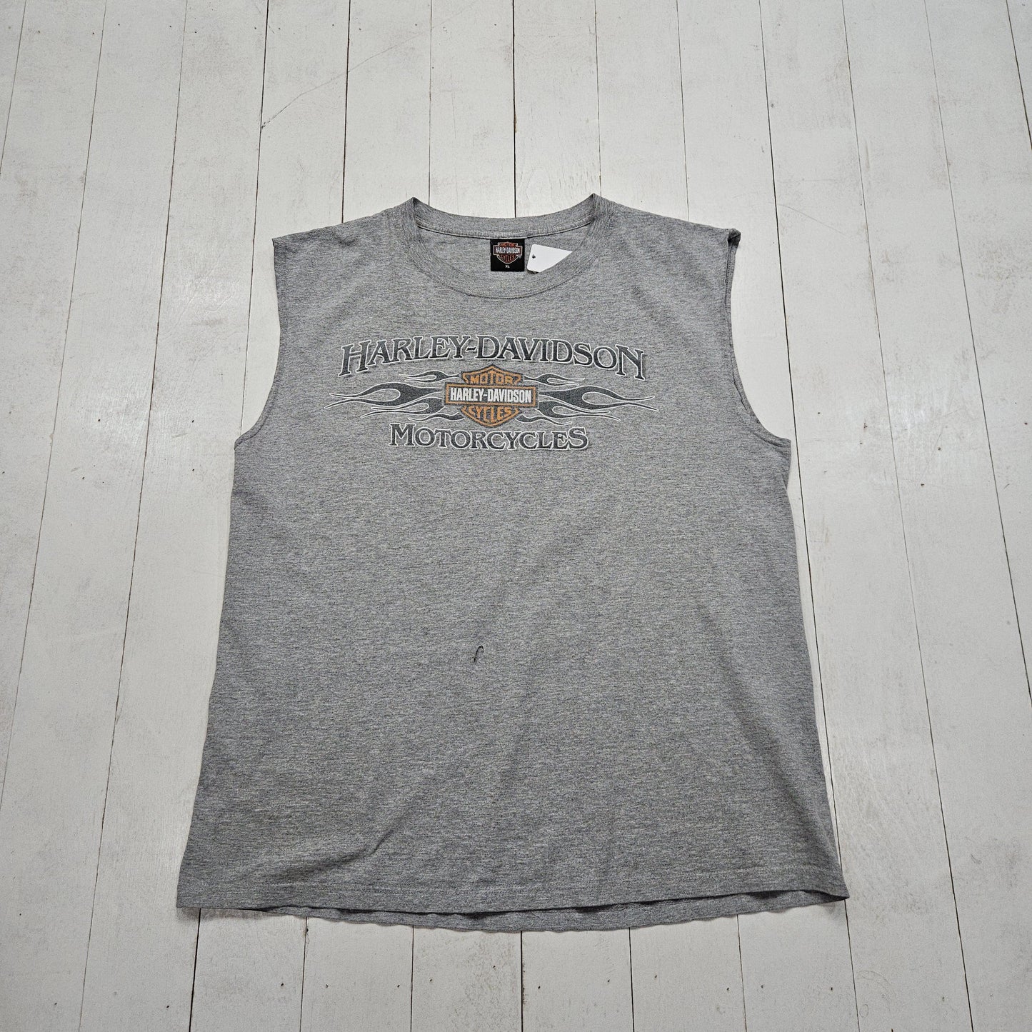 2000s Y2K Harley-Davidson Grey Rapid City South Dakota Motorcycle Tank Top T-Shirt Size XL