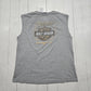 2000s Y2K Harley-Davidson Grey Rapid City South Dakota Motorcycle Tank Top T-Shirt Size XL