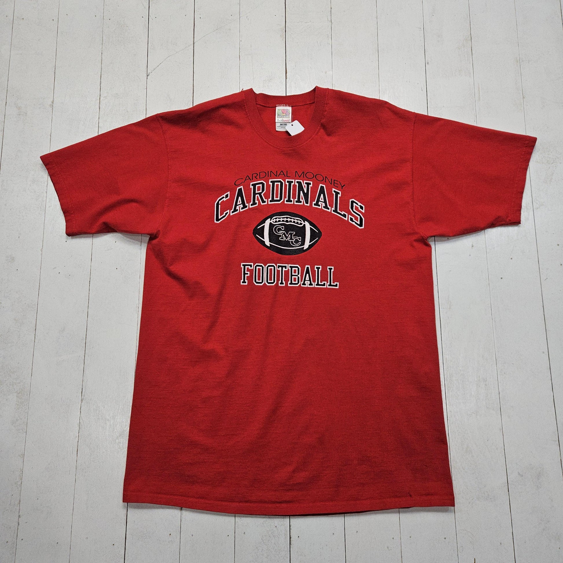 2000s Y2K Fruit of the Loom Red Cardinal Mooney Cardinals Football T-Shirt Size XL