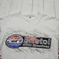 1990s/2000s Y2K Anvil White Bristol Motor Speedway NASCAR Racing Long Sleeve T-Shirt Size S/M