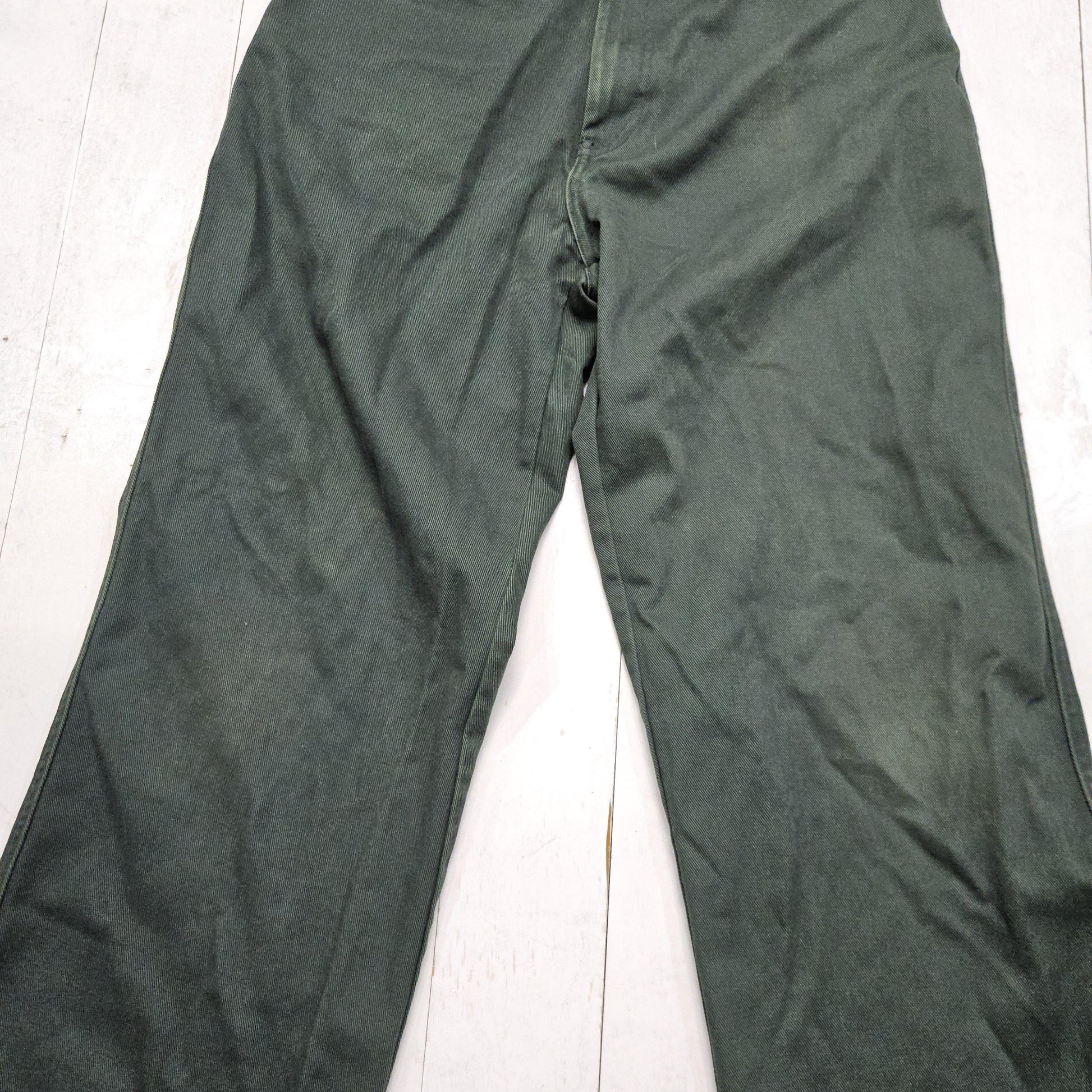 2010s US Forest Service Green Denim Work Pants Size 32-34