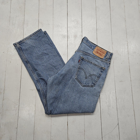 2000s Y2K Levi's 505 Blue Denim Jeans Sze 36x29