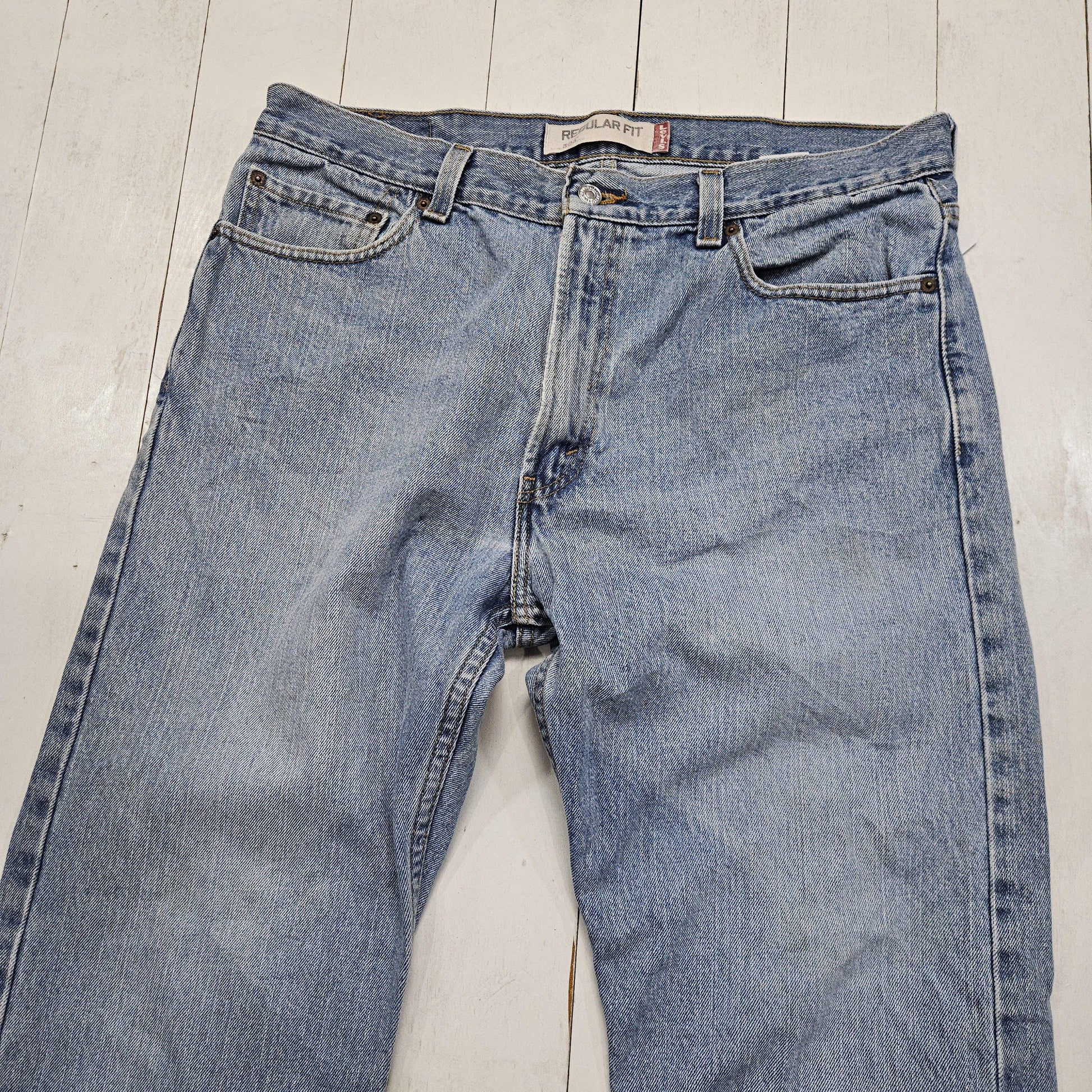 2000s Y2K Levi's 505 Blue Denim Jeans Sze 36x29