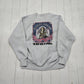 1990s Lee Cross Grain Grey Samuel Adams Just Brew It Beer Promotional Reverse Weave Style Sweatshirt Made in USA Size L