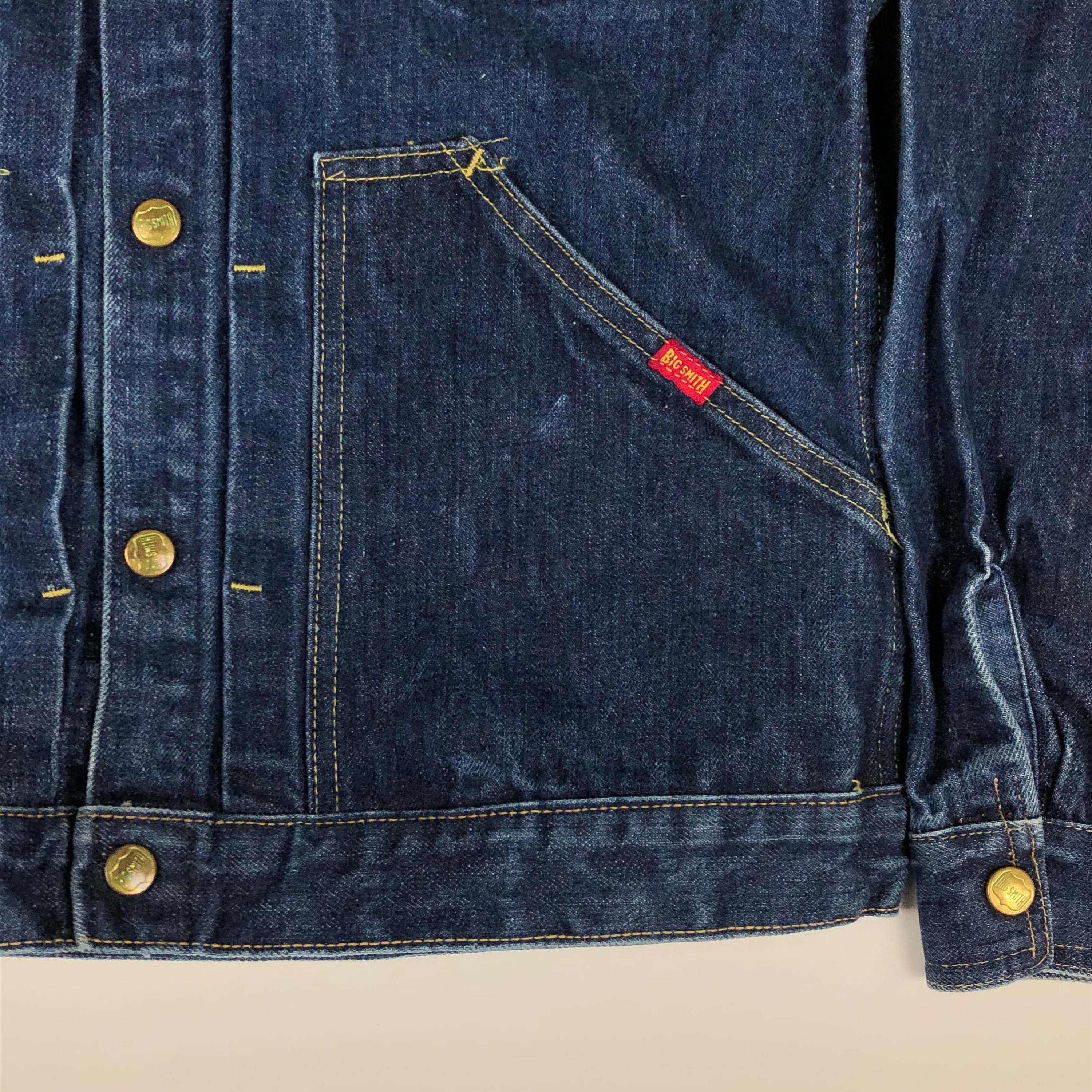 1960s Buckaroo by Big Smith Pleated Denim Jacket with Embroidered