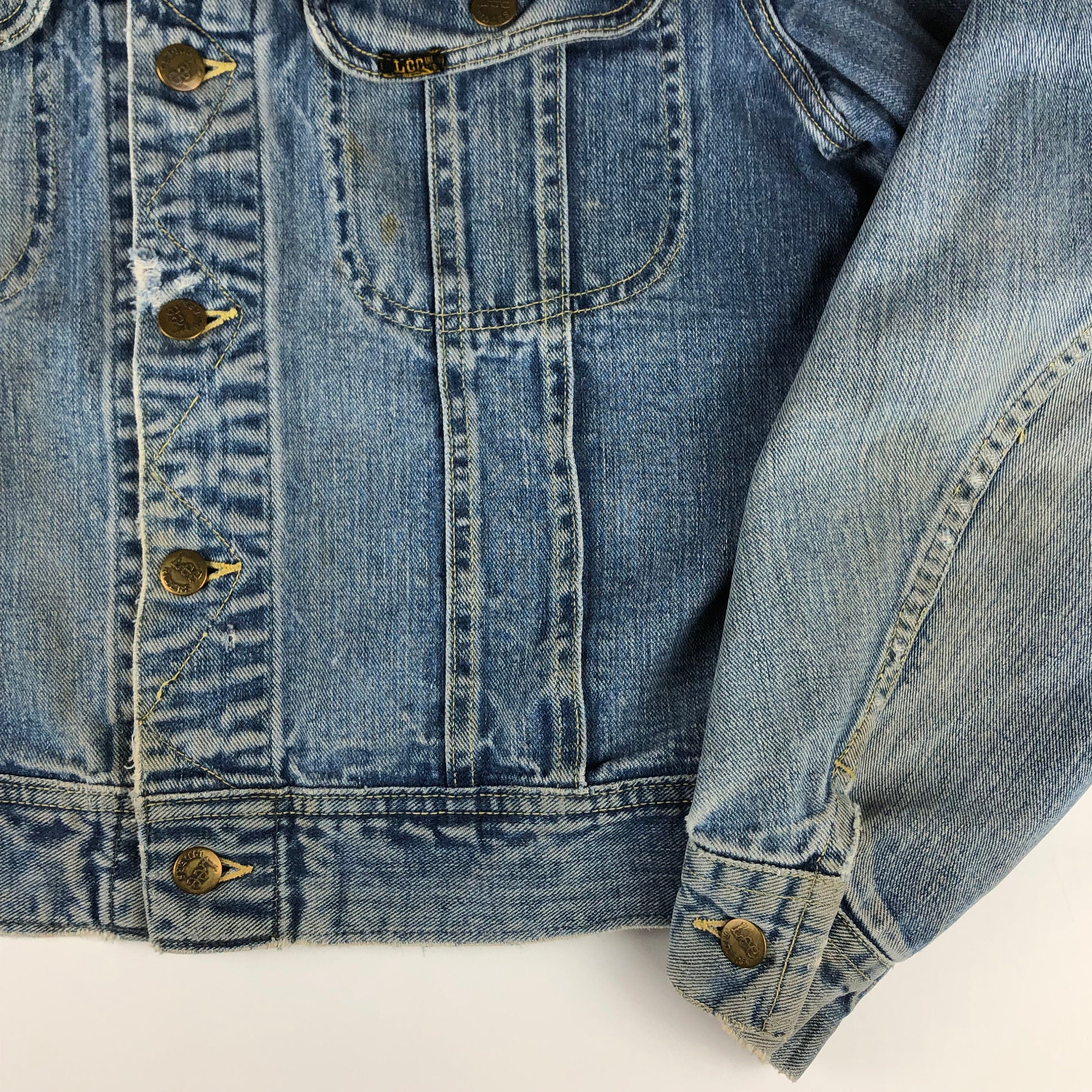 1960s Union Made Lee 101J Denim Jacket Made in USA Size M/L