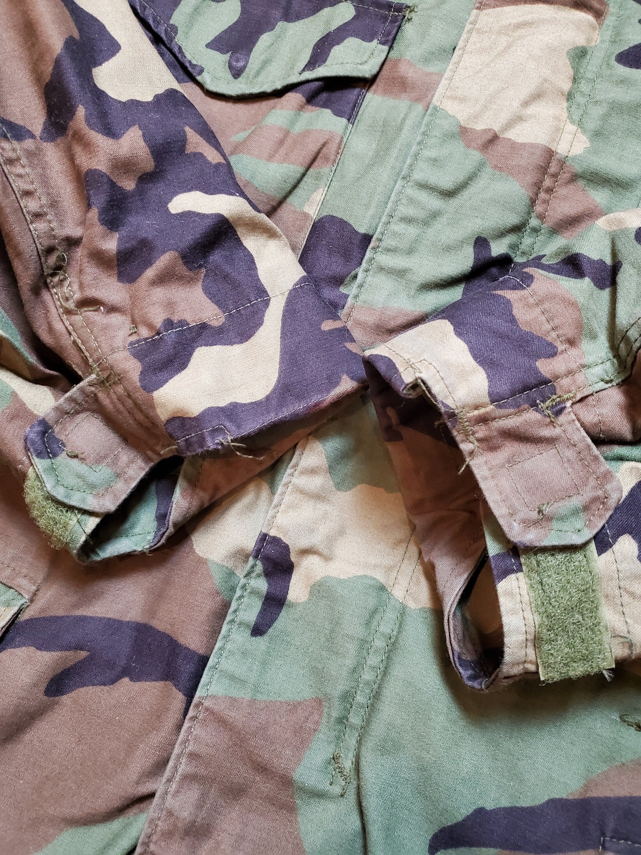 1980s Alpha Industries Woodland Camo M-65 Field Jacket with