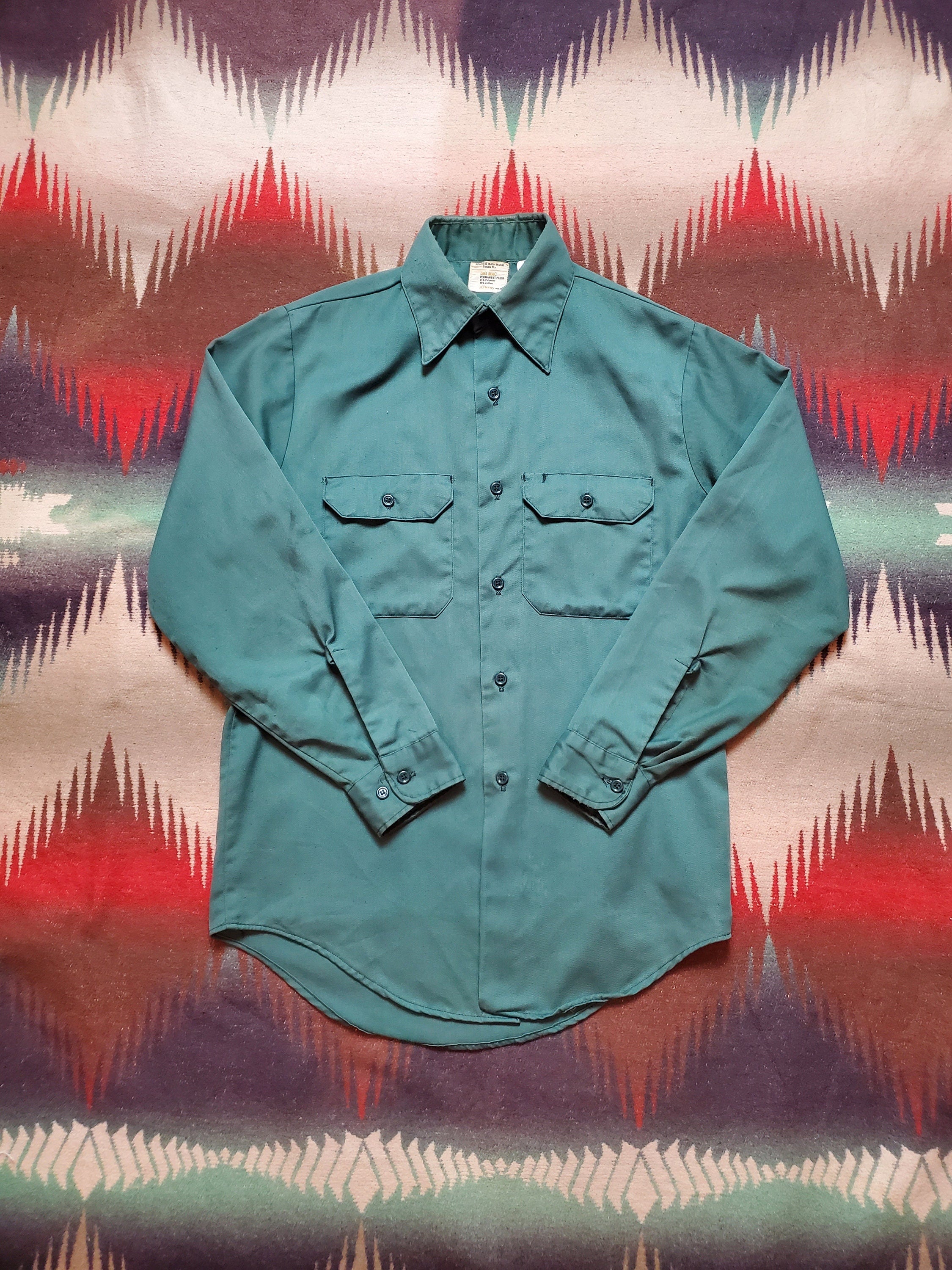 1970s/1980s JCPenney Big Mac Work Shirt Size M/L