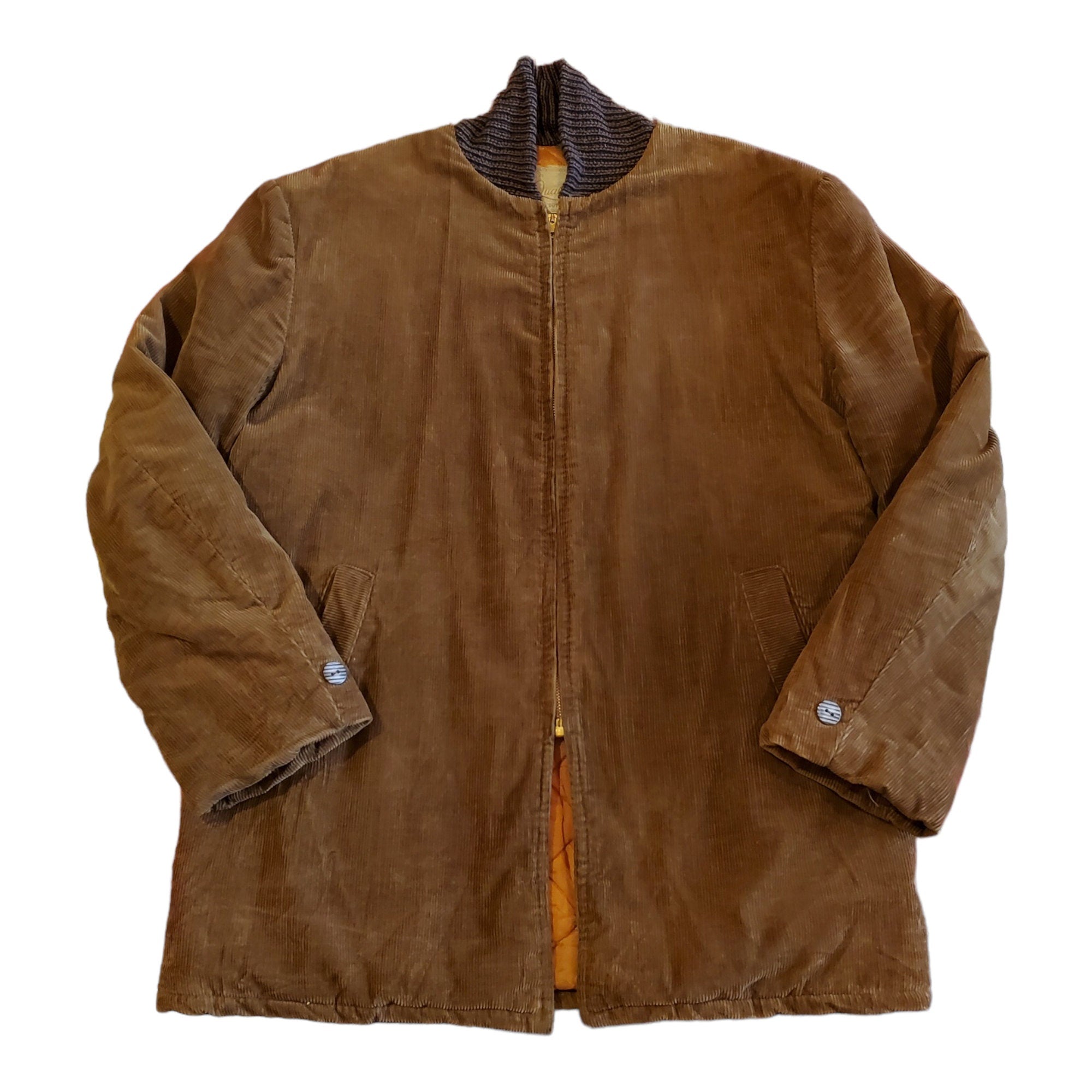1950s/1960s Deluxe Quality Outerwear Corduroy Insulated Car Coat