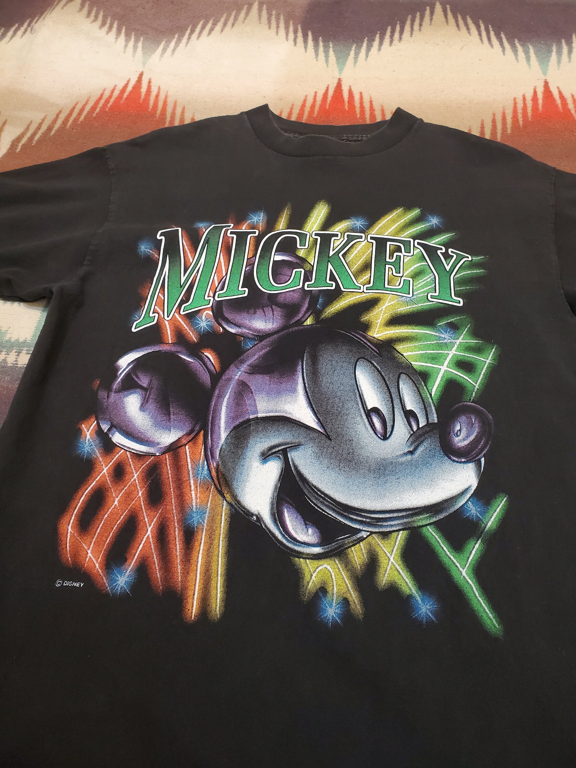 1990s Mickey Unlimited Fireworks Disney Mickey Mouse T-Shirt Made in USA Size M