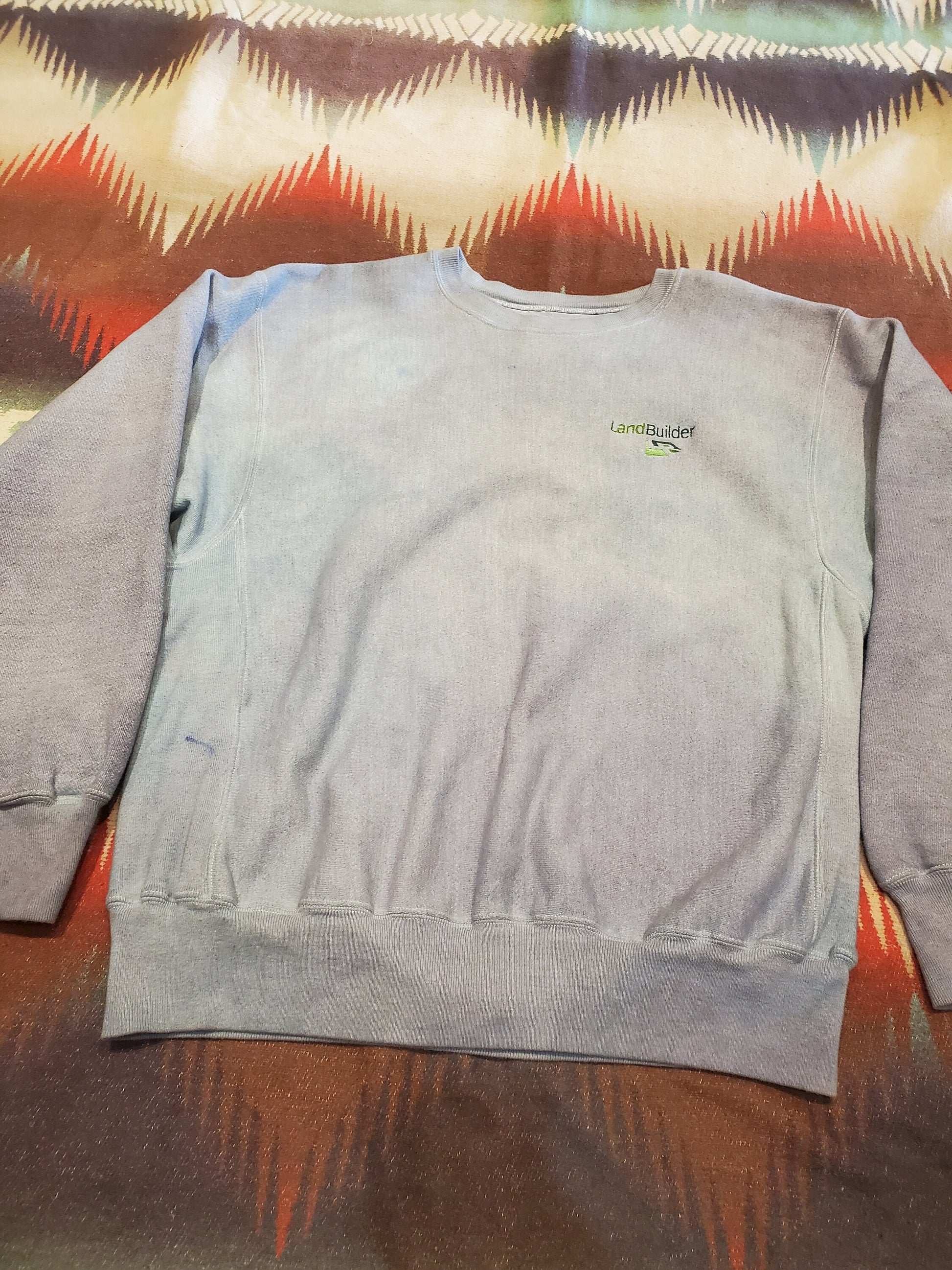 2000s Champion Overdyed Land Builder Reverse Weave Sweatshirt Size L