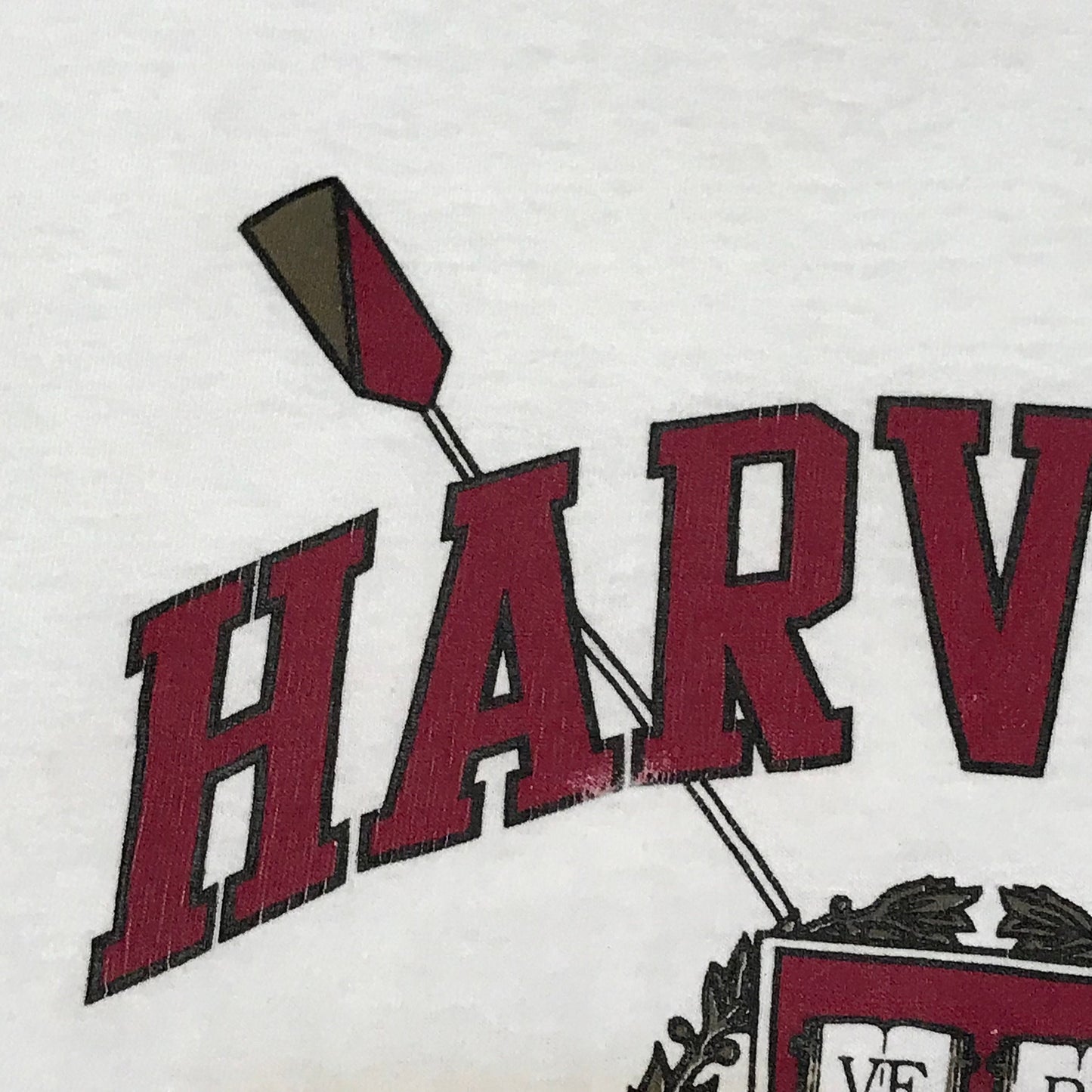 1990s Harvard Crew Rowing T-Shirt Made in USA Size L