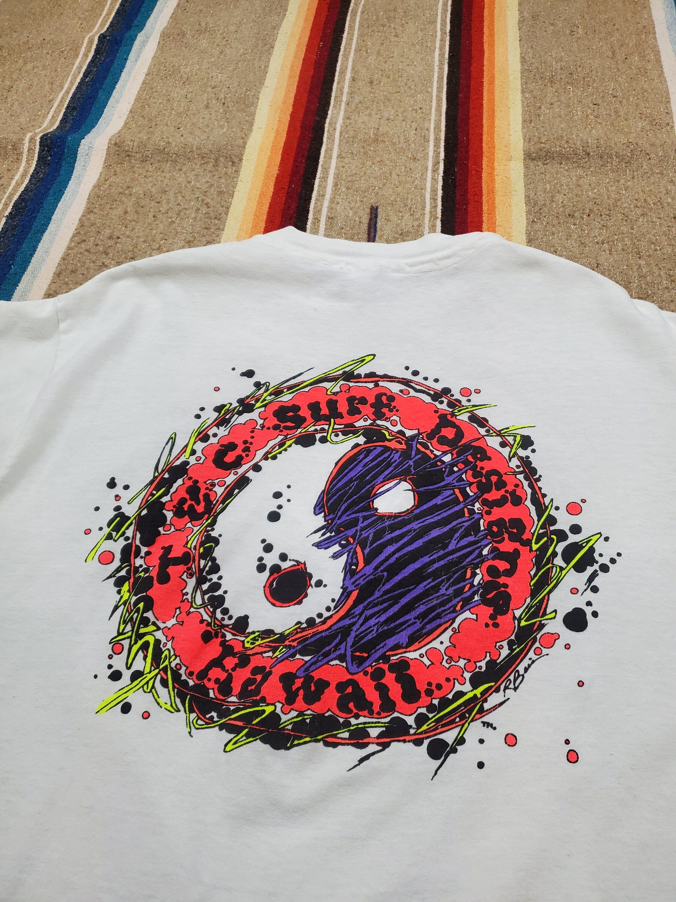 1980s Hanes T&C TC Surf Designs Hawaii Yin Yang Balance T-Shirt