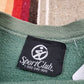 1980s SportClub Faded Green Reverse Weave Style Sweatshirt Made in USA Size L