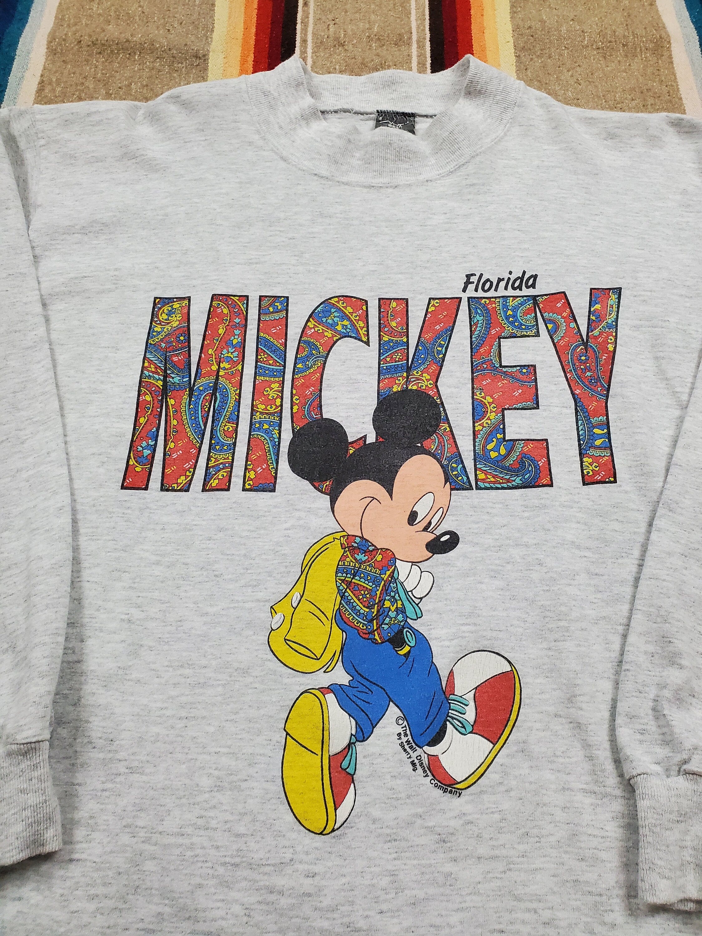 1980s/1990s Sherry Mfg Disney Mickey Mouse Florida Long Sleeve T 
