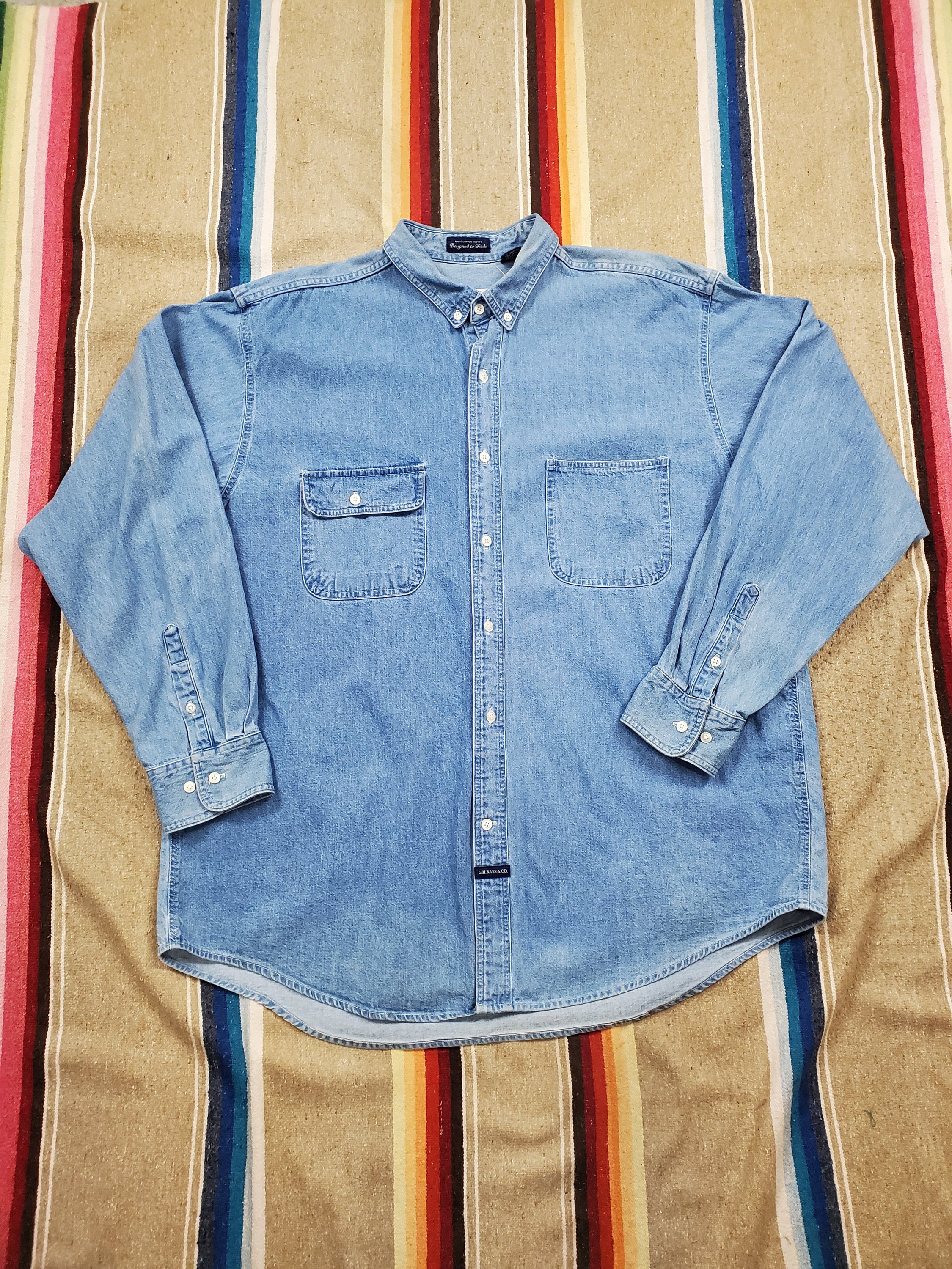 Xxl best sale denim shirt