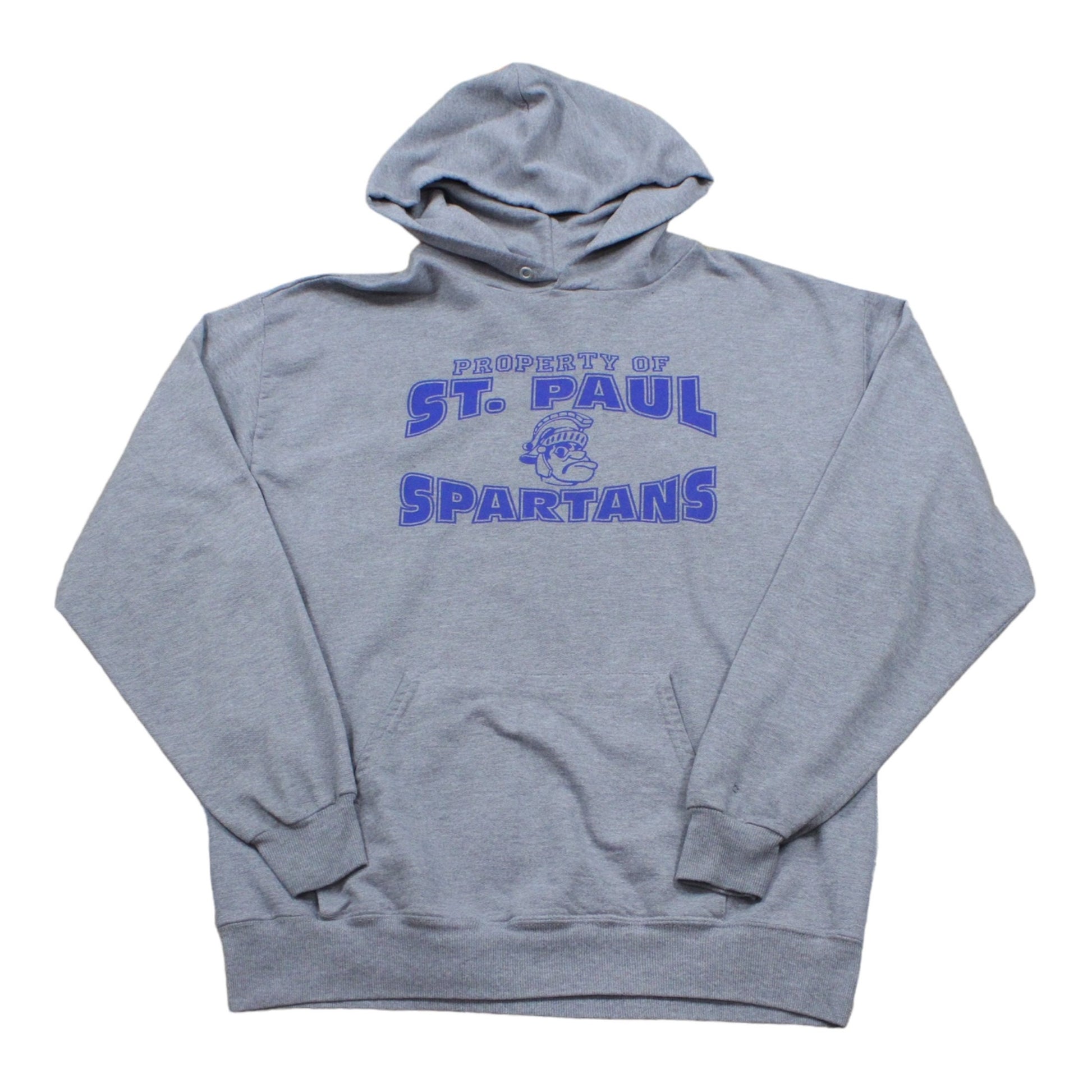 1990s/2000s Jerzees St Paul Spartans Hoodie Sweatshirt Size L