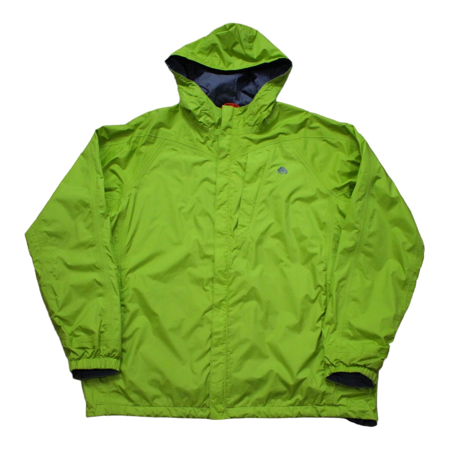 2000s/2010s Nike ACG Layer 3 Outer Layer Lime Green Fit Storm Windbreaker Jacket Size XL