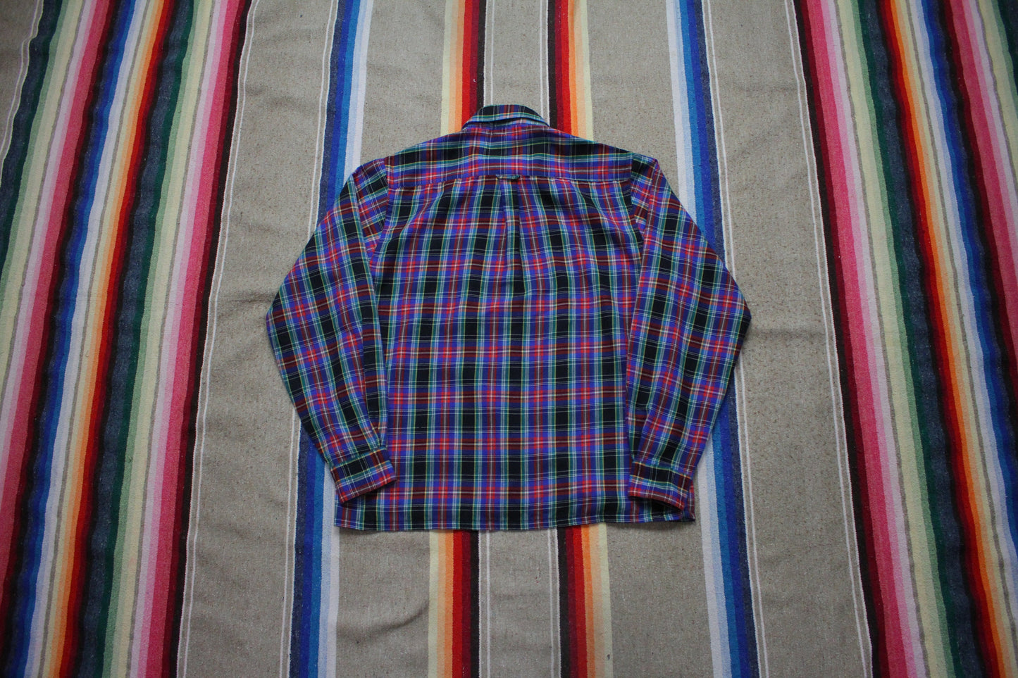 1980s/1990s Tabi International Single Needle Tailoring Plaid Shirt Women's Size M/L